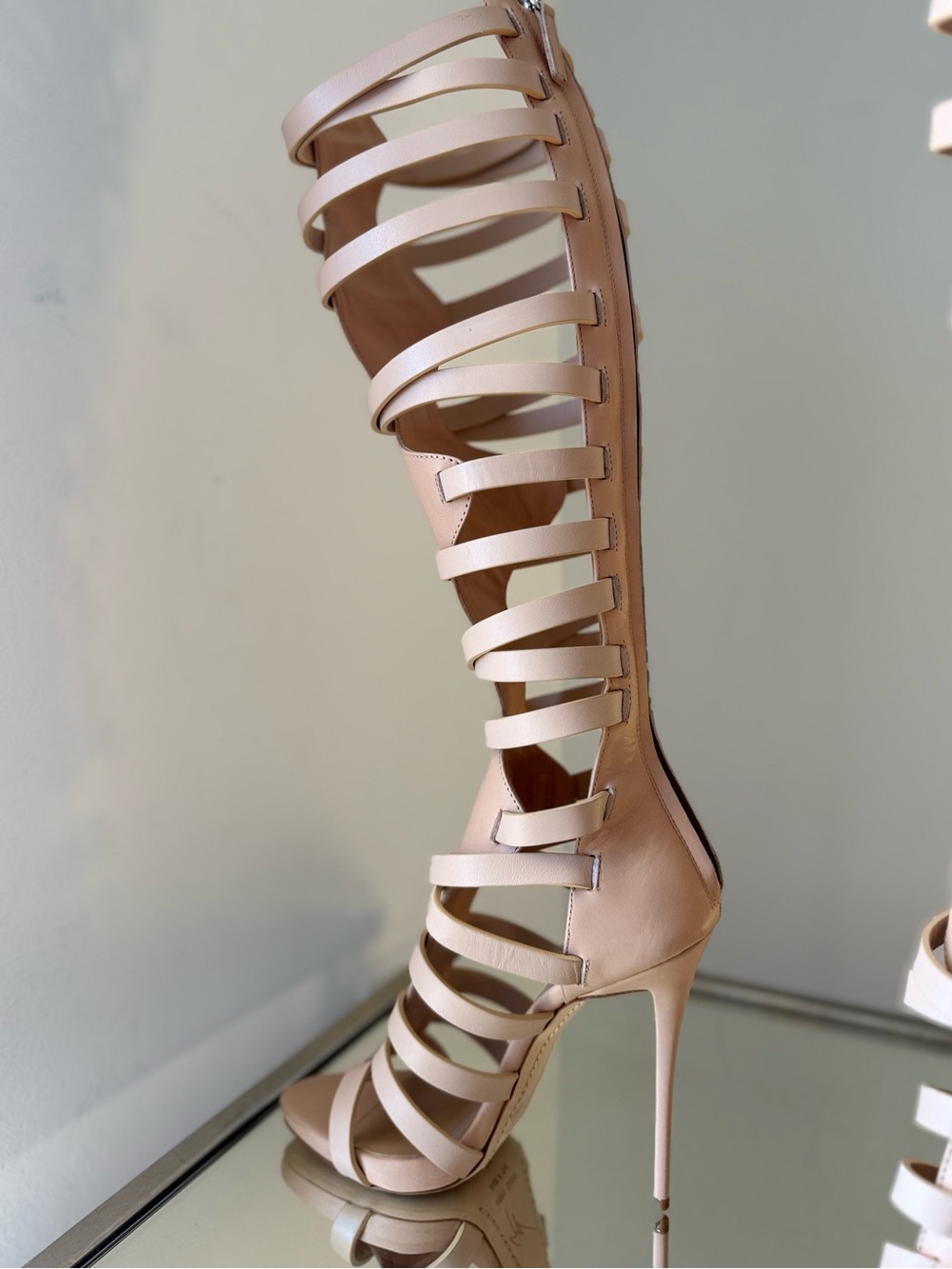 New Giuseppe Zanotti High-Heel Caged Knee Sandals, $2,295 38 - Picture 8 of 14